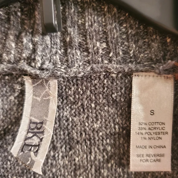 BKE Boho Stripped Open Front Sweater - Small - Picture 7 of 15